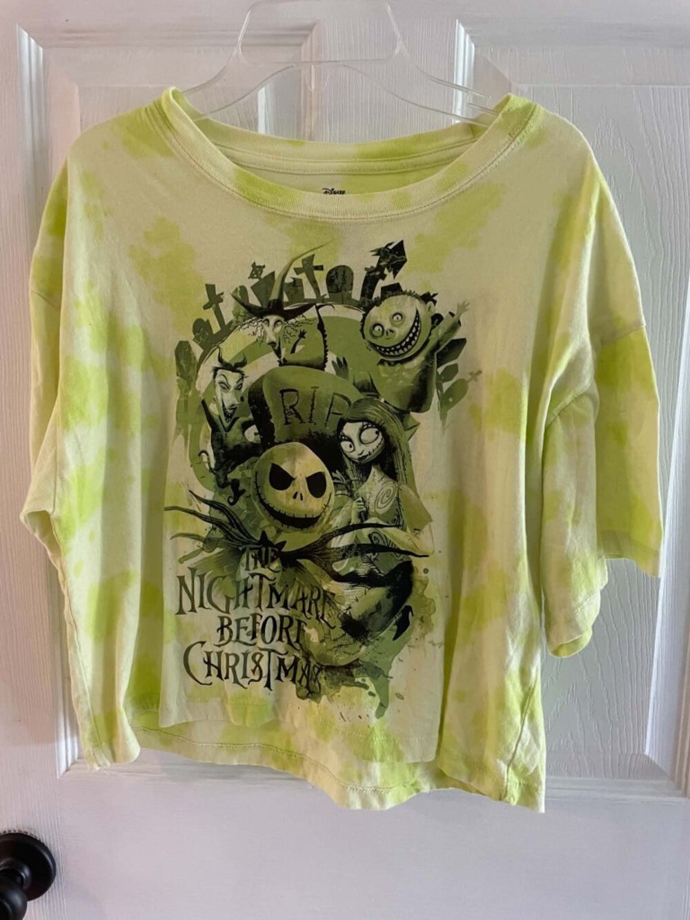 The Nightmare Before Christmas Disney Women's Crop Top Shirt Small S